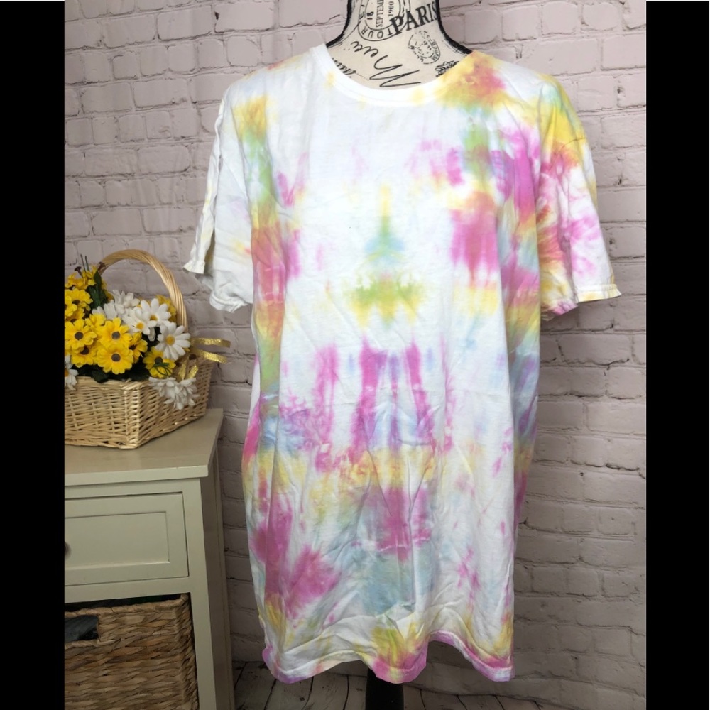 Gildan New Tie Dye Top